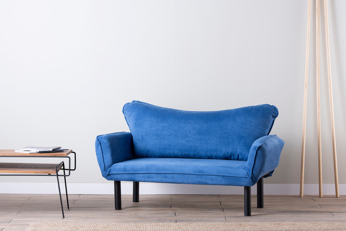 2-Sitzer Schlafsofa Chatto Blau