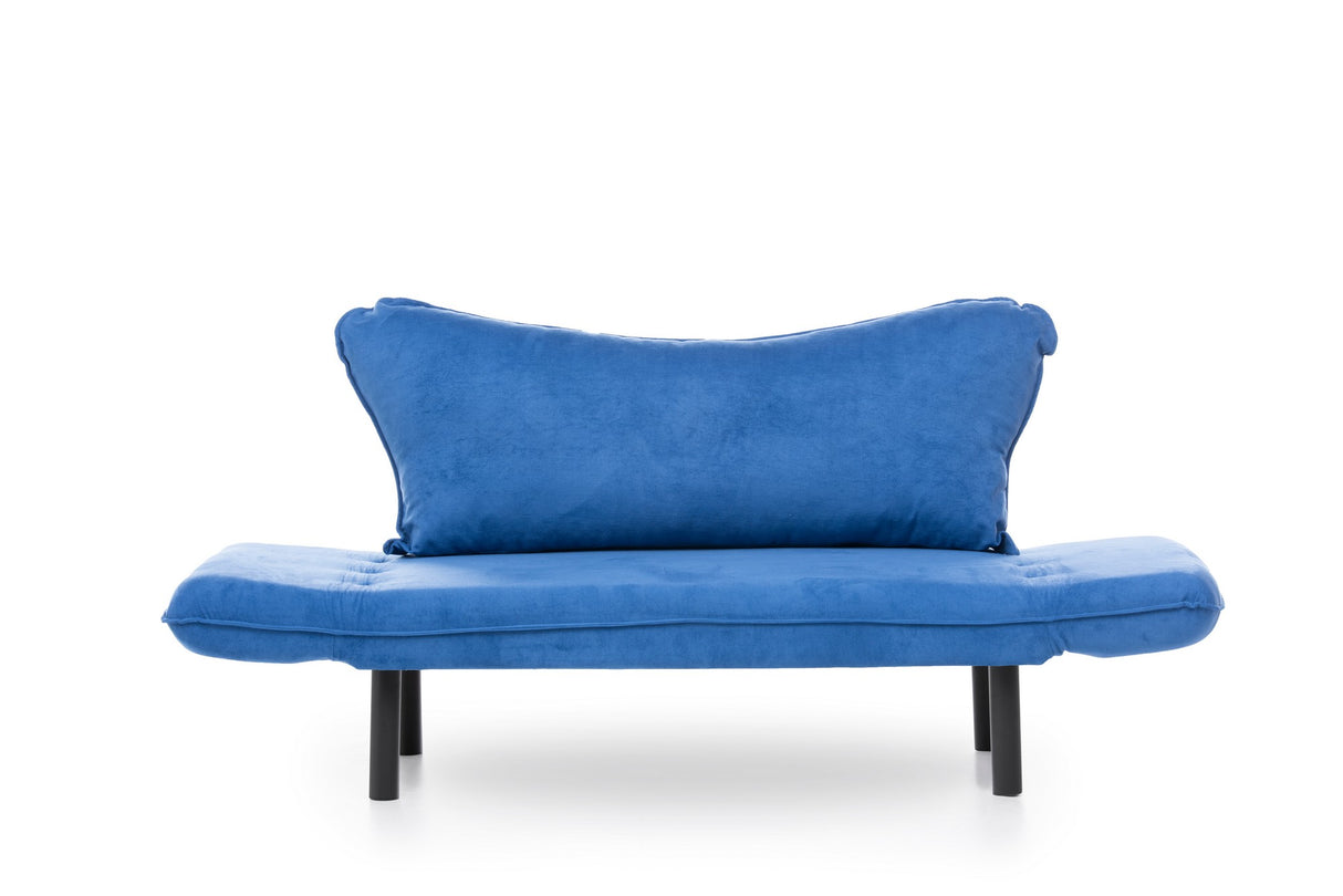 2-Sitzer Schlafsofa Chatto Blau
