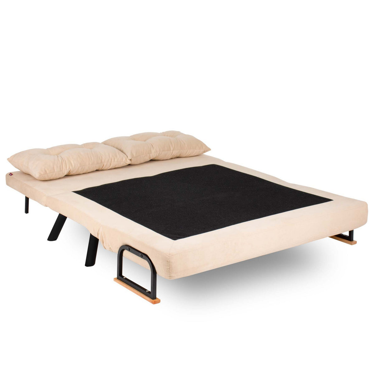 Schlafsofa 3-Sitzer aus cremefarbenem Stoff - Sando