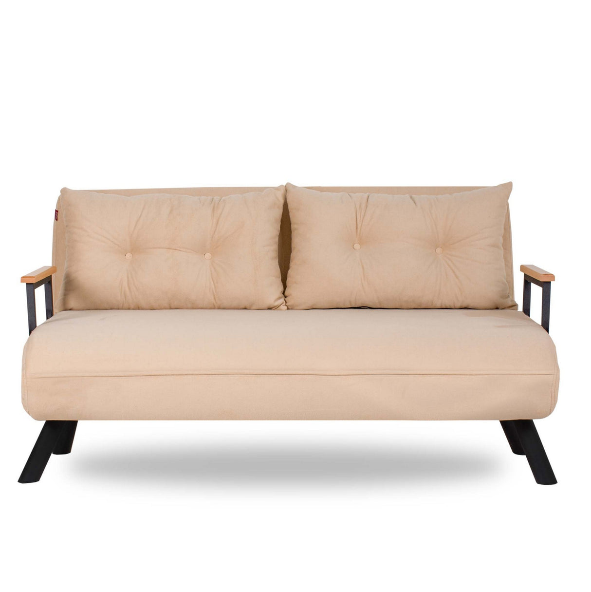 Schlafsofa 3-Sitzer aus cremefarbenem Stoff - Sando