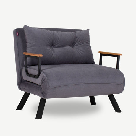 Schlafsessel Sando Stoff Grau