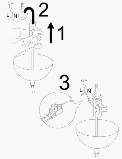 Hängelampe Kupferfarben Metall Schmiede