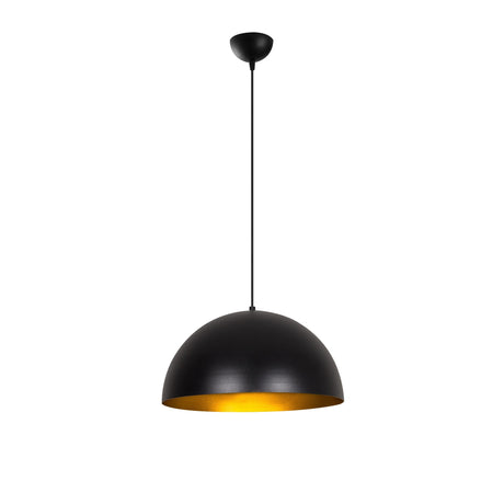 Hängelampe 40 cm Schwarz Gold Metall Echelon