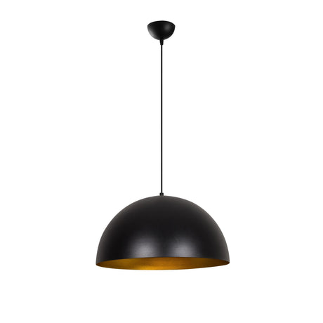 Hängelampe 50 cm Schwarz Gold Metall Echelon