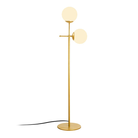 Stehlampe Gold Glas Perla