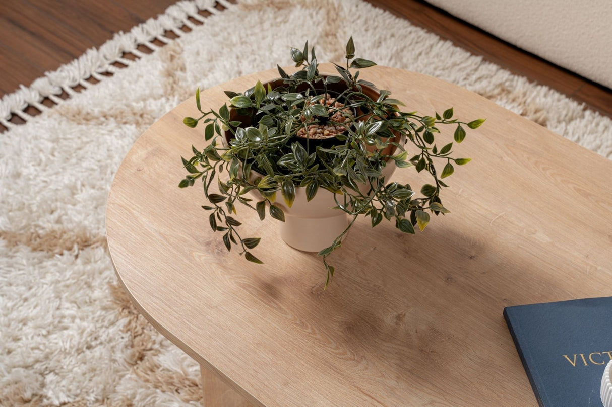 Couchtisch Sapphire Eiche Melamin 119x60x40 cm Sable