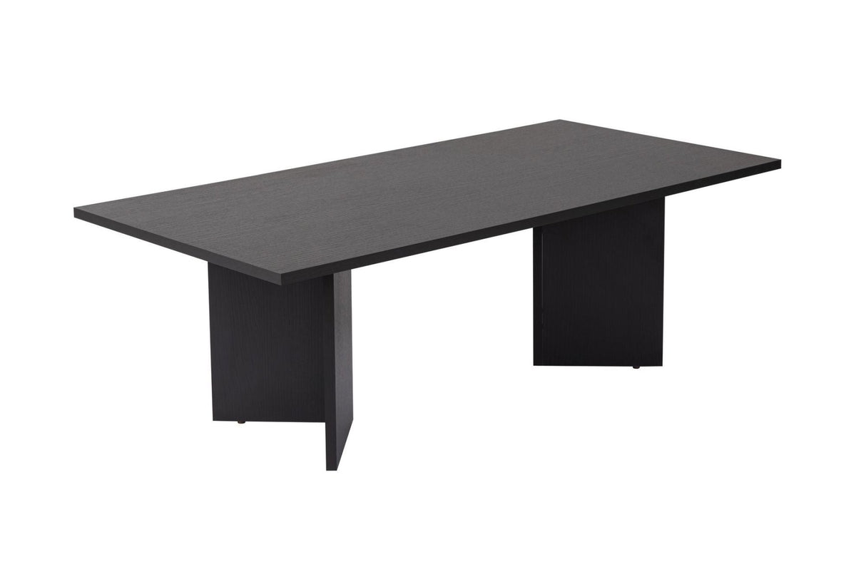 Rechteckiger Couchtisch Siban Schwarz Holzoptik - 119x60 cm