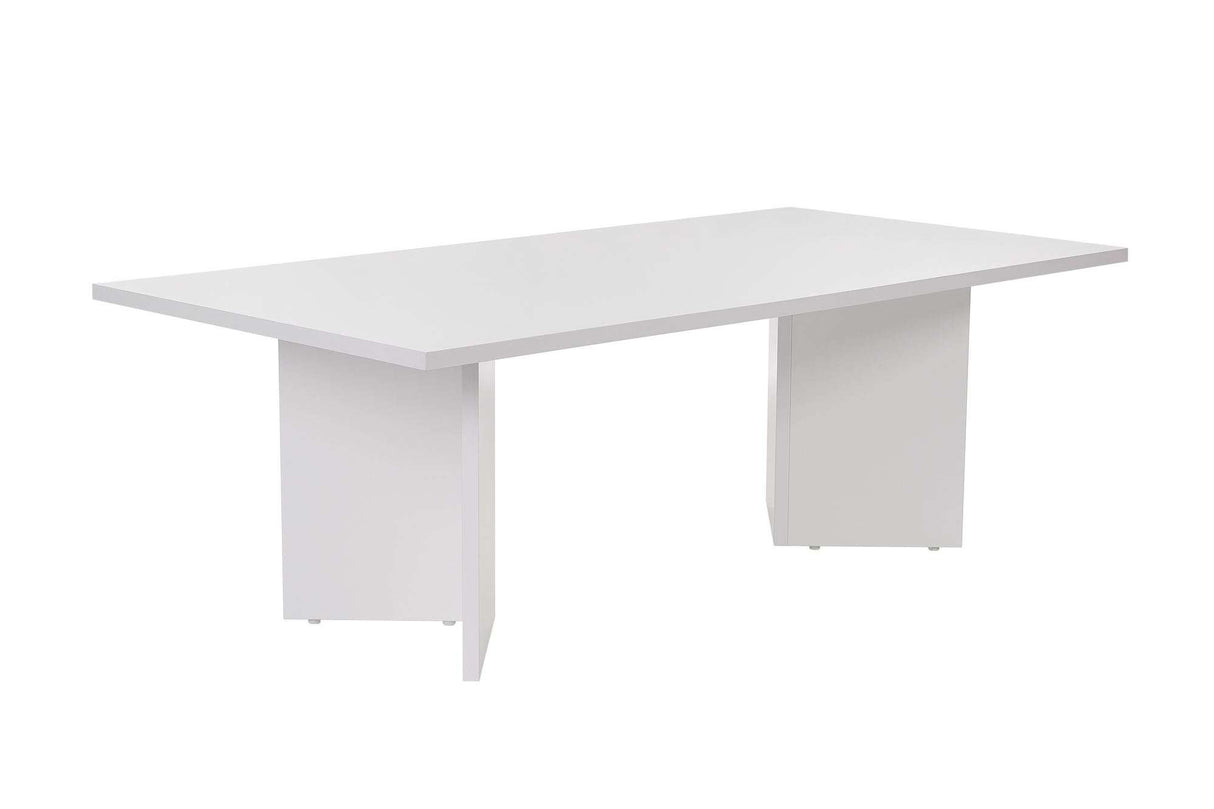 Salontafel Melamine wit 119x60 cm Sabin White