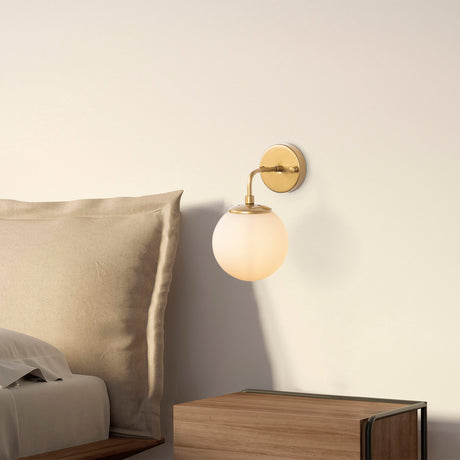 Wandleuchte Gold Glas Elio