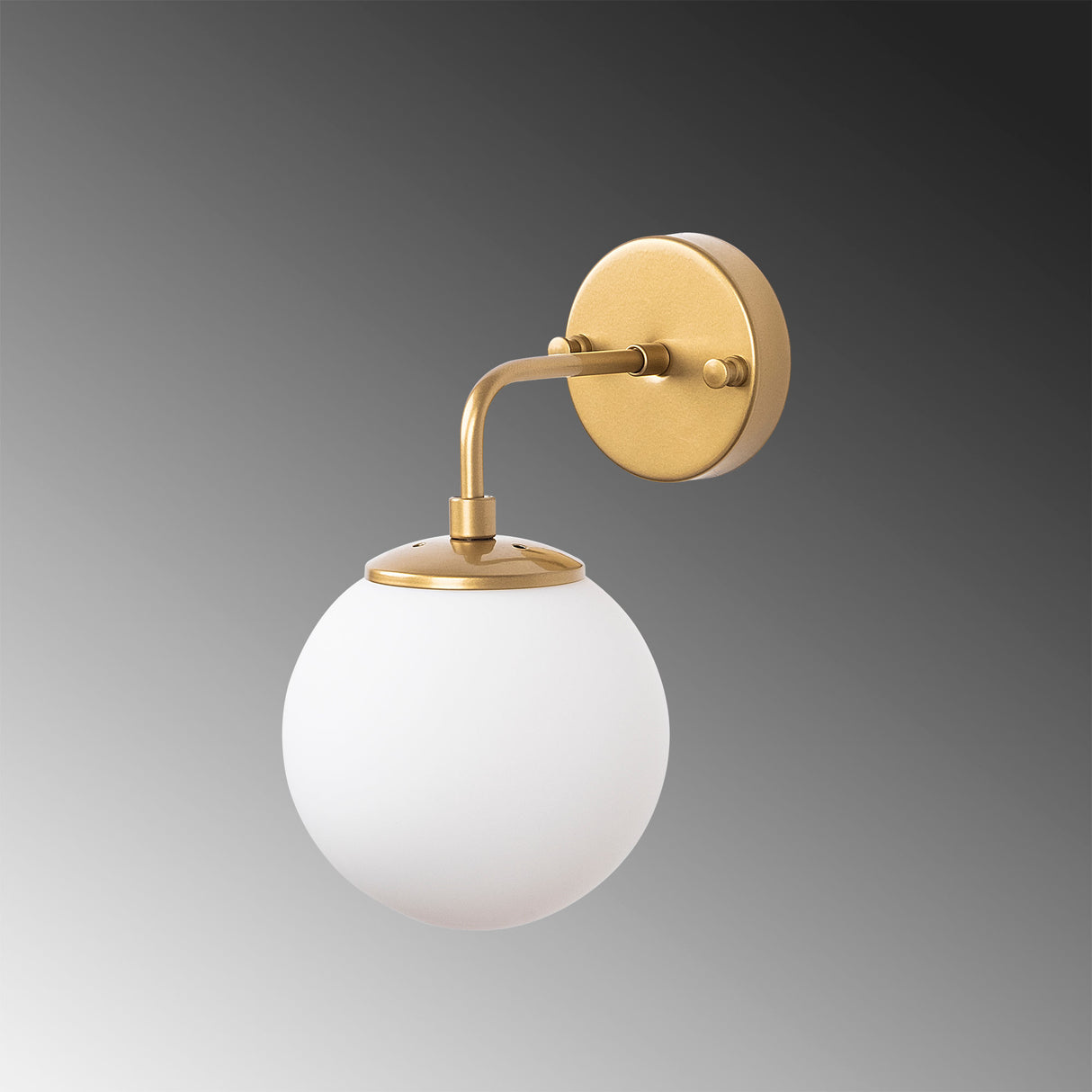 Wandleuchte Gold Glas Elio