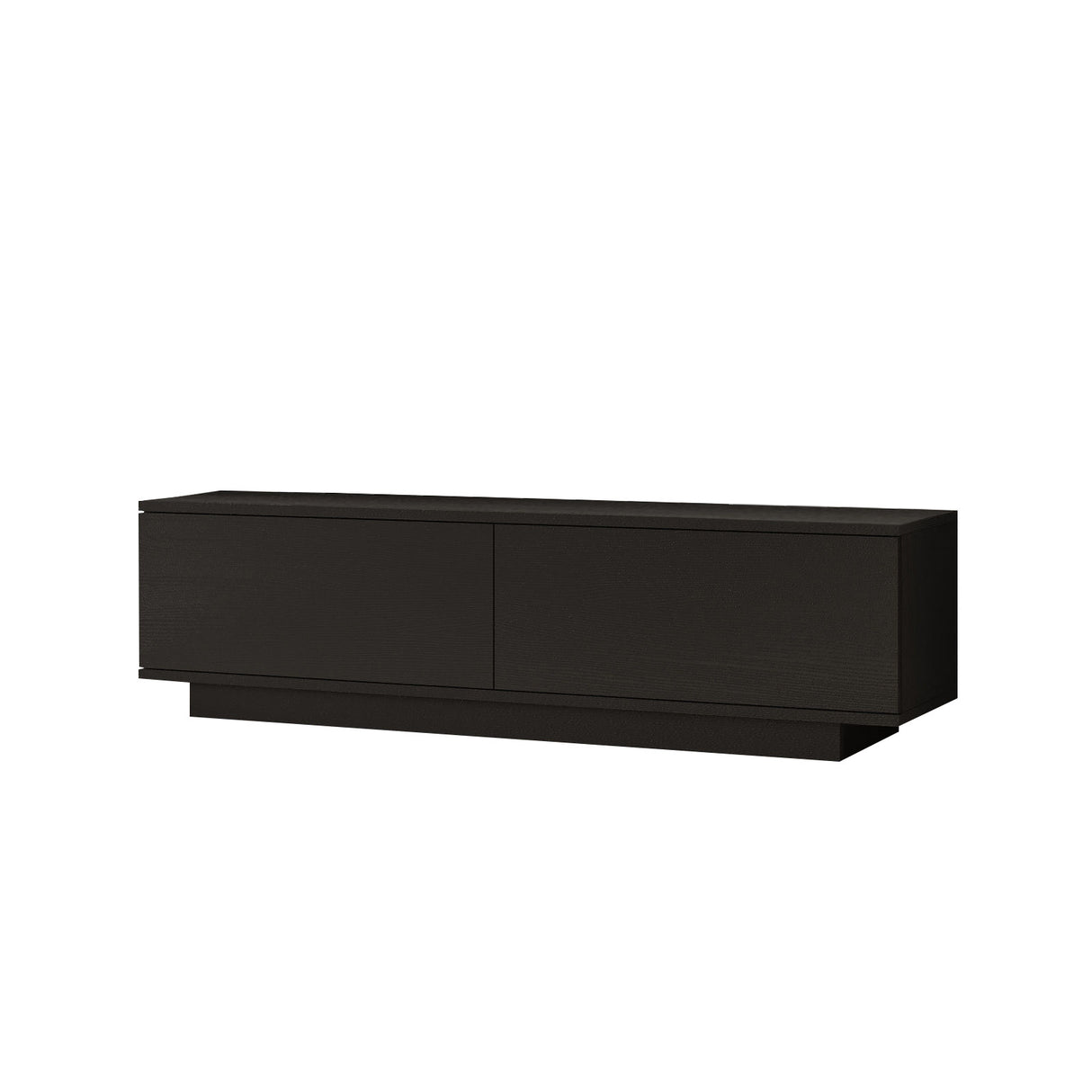 TV-Möbel Merida Schwarz Melamin 140x38,2x35,5 cm