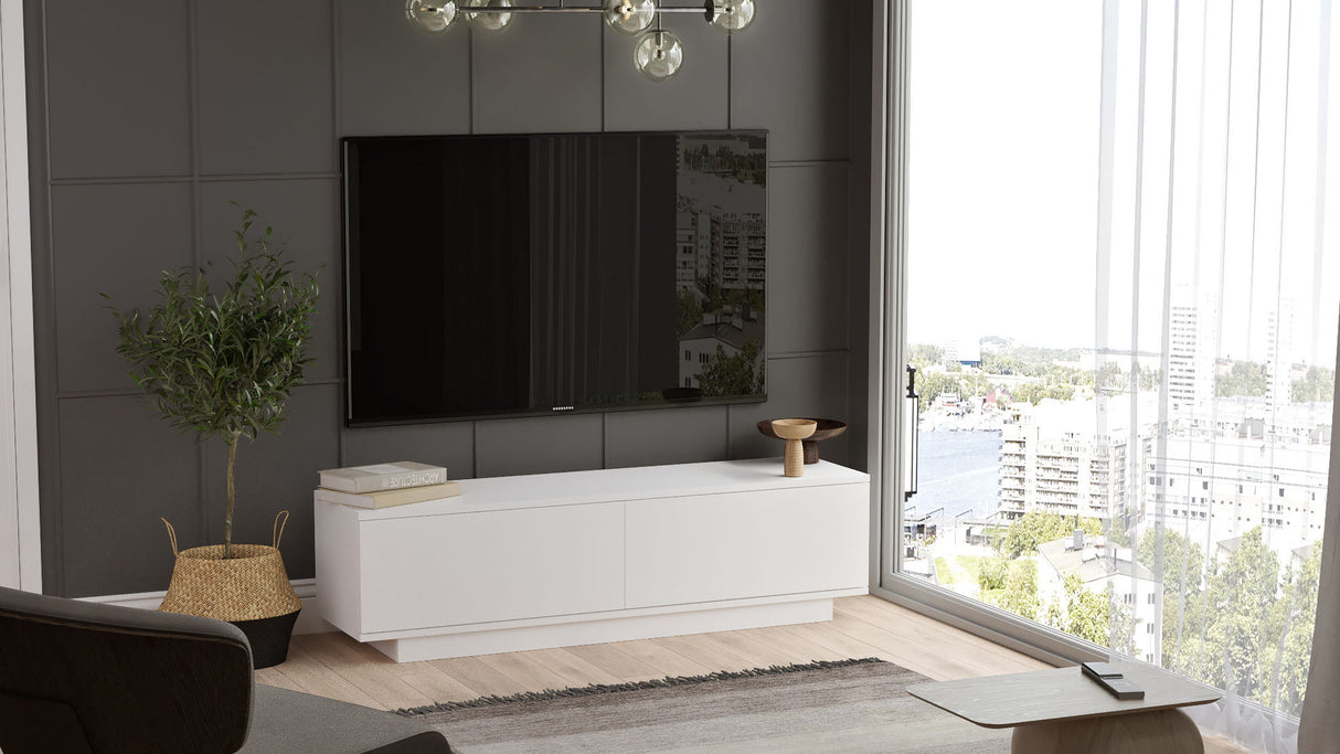 TV-Möbel Merida White Melamin 140x38.2x35,5 cm