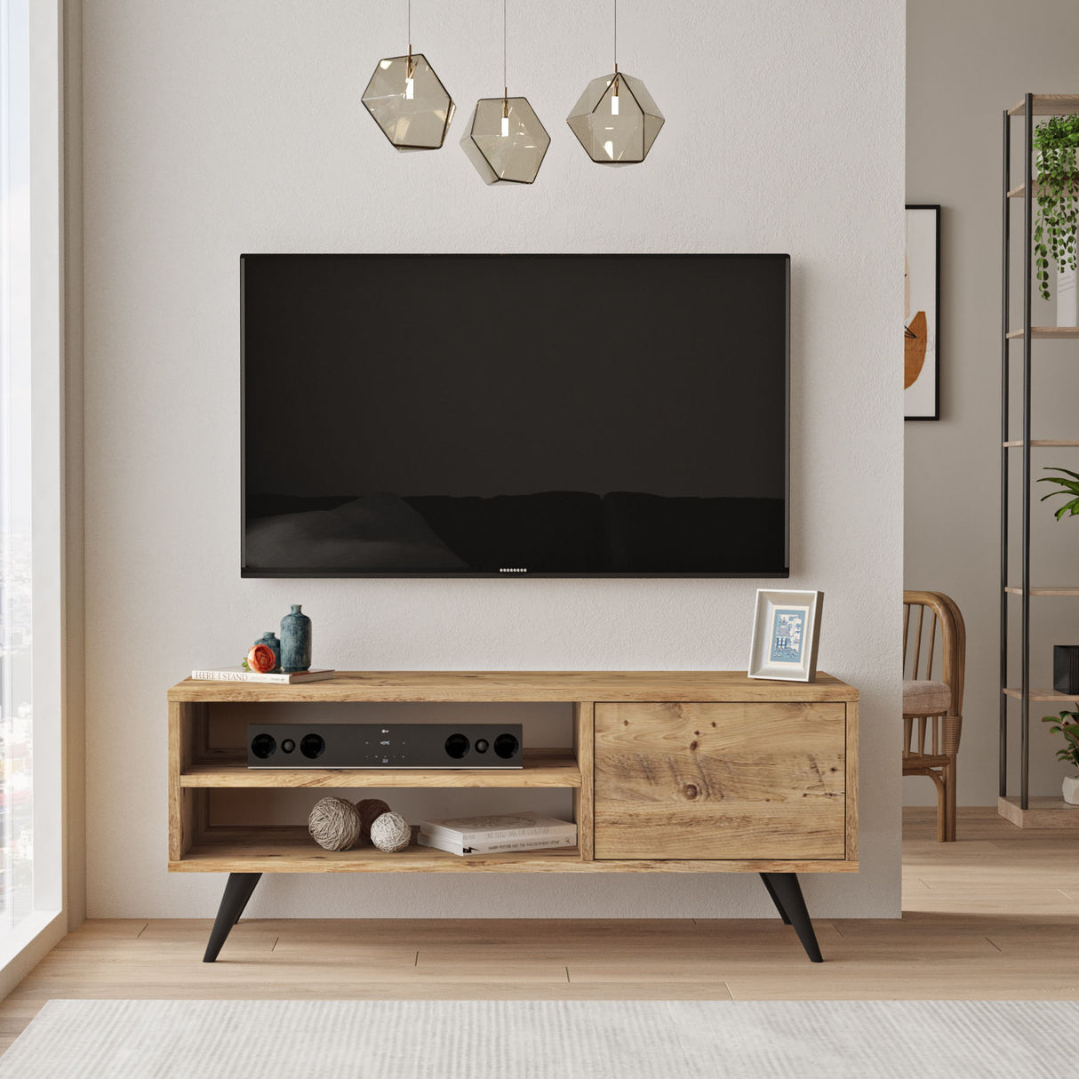 TV-Möbel Riva Atlantic Pine Melamin 110x44x40 cm