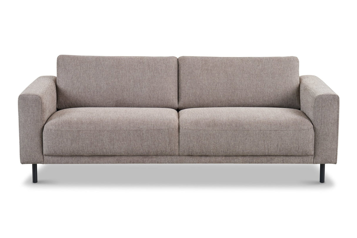 Modernes 3-Sitzer-Sofa Taupe Stoff Aniko 213x90x78 cm