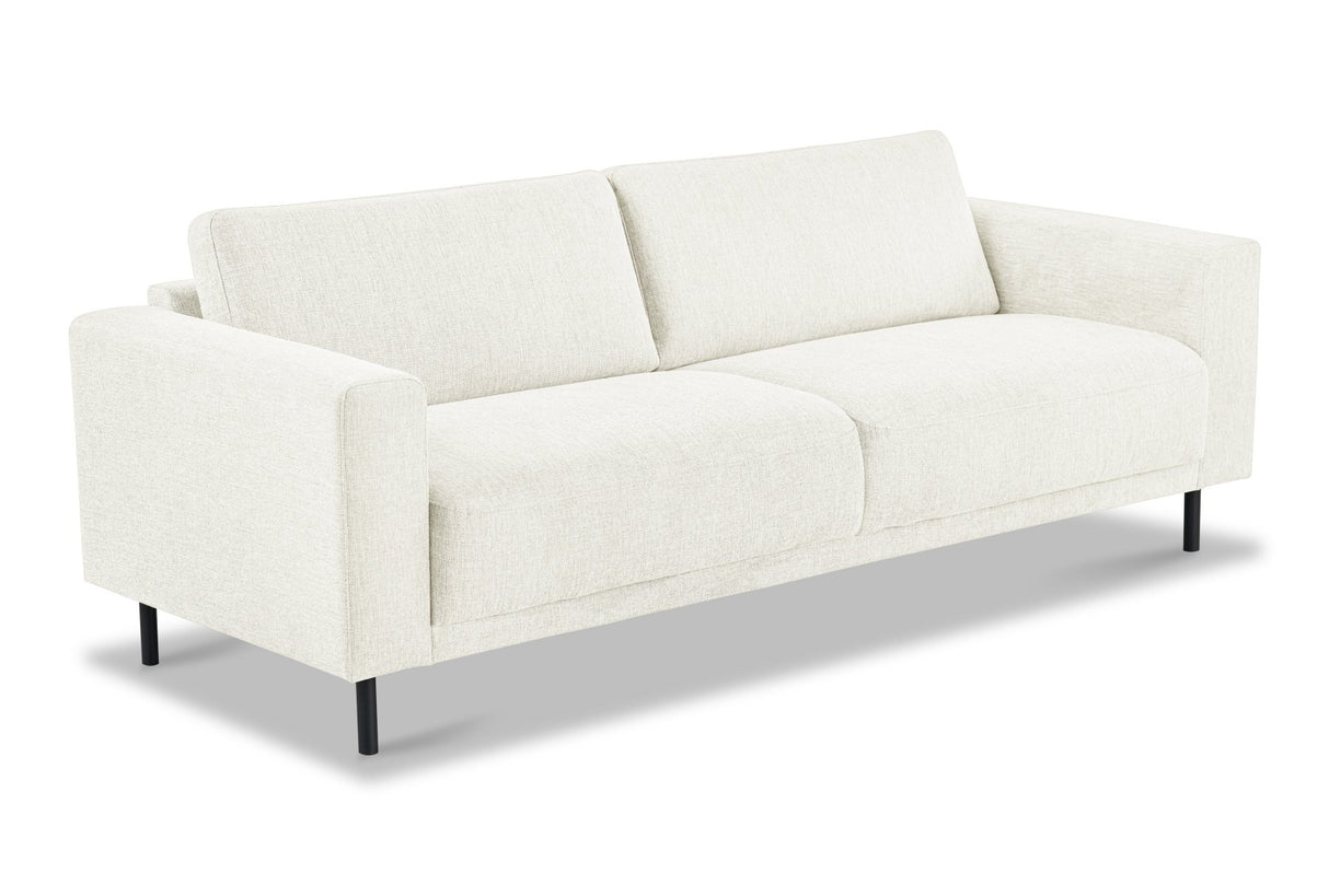 Modernes 3-Sitzer-Sofa Beige Stoff Aniko 213x90x78 cm