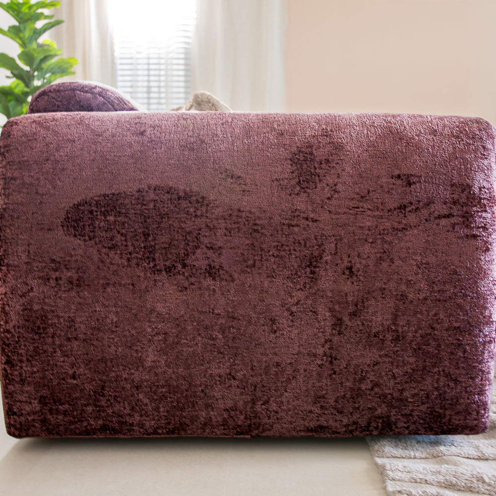 Ecksofa lila Chenille Stoff - 292x169 cm - Shane - rechts