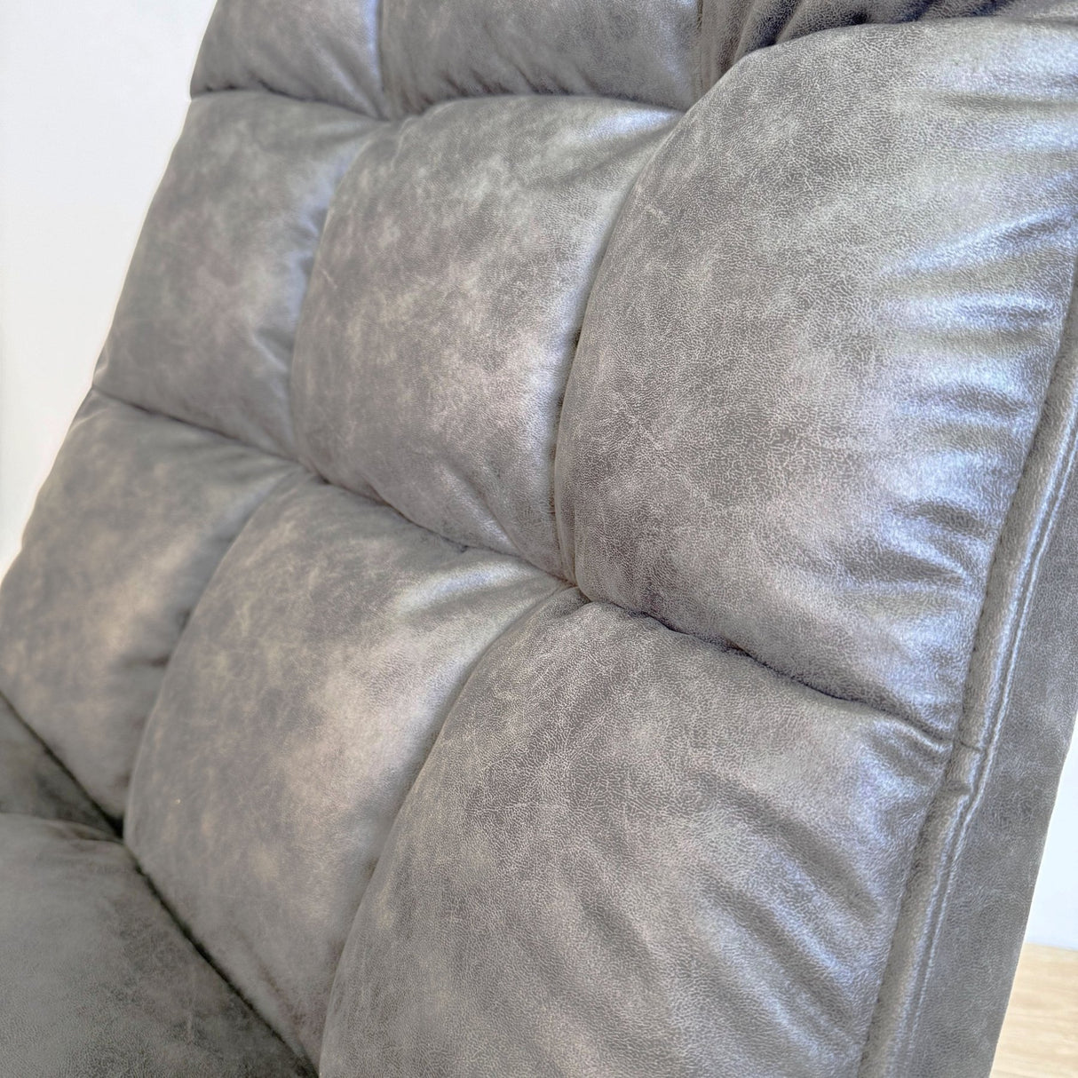 Drehsessel Yuki Anthrazit Öko-Leder 360° Drehbar