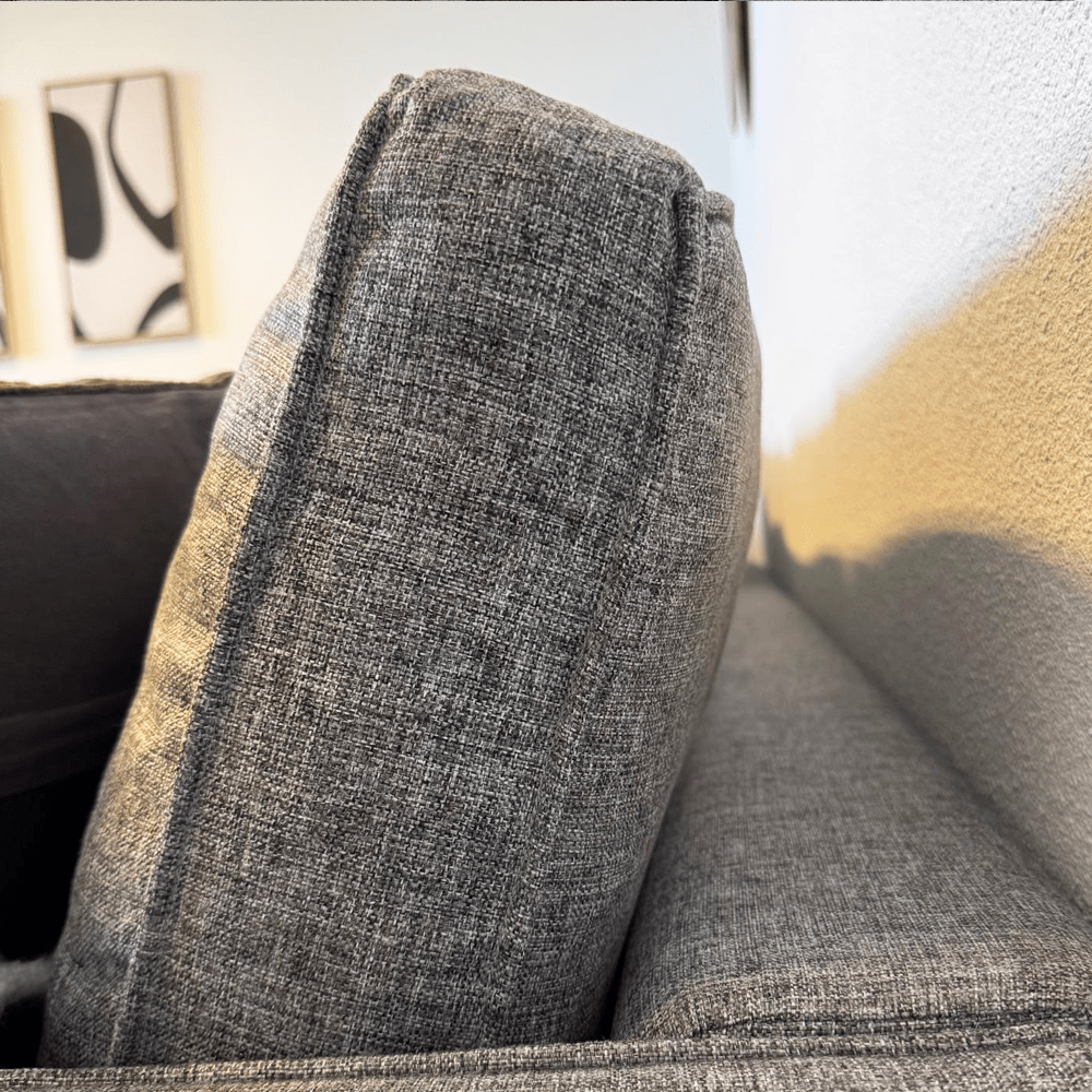 Ecksofa Bare Fabric Grey – fünf Personen