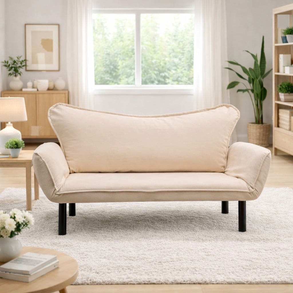 2-Sitzer-Schlafsofa Chatto Creme