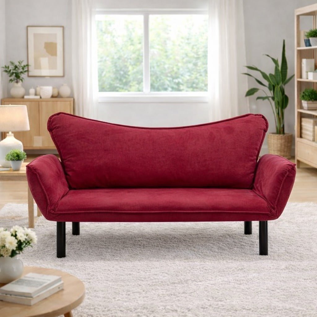2-Sitzer Schlafsofa Chatto Rot