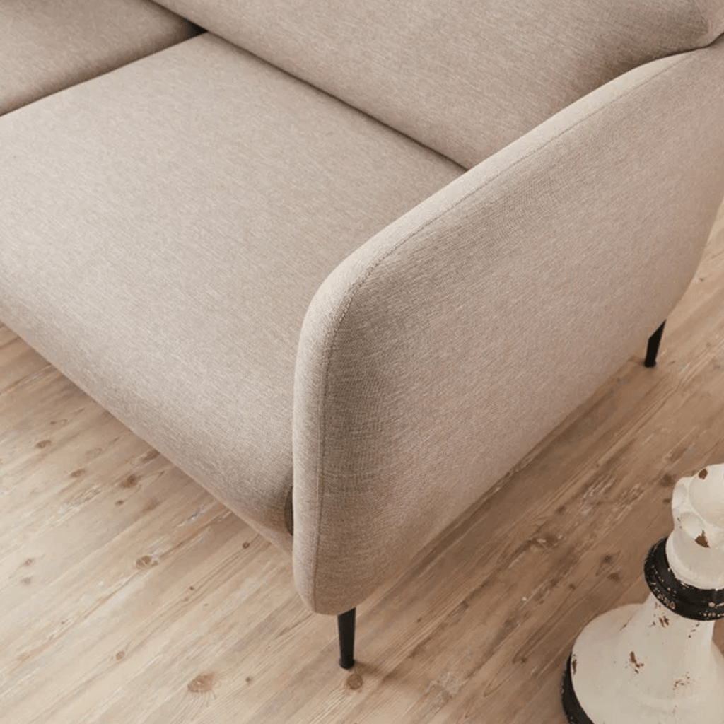 Banken - Slaapbank beige linnen stof 3 - zits - Venus - Dimehouse