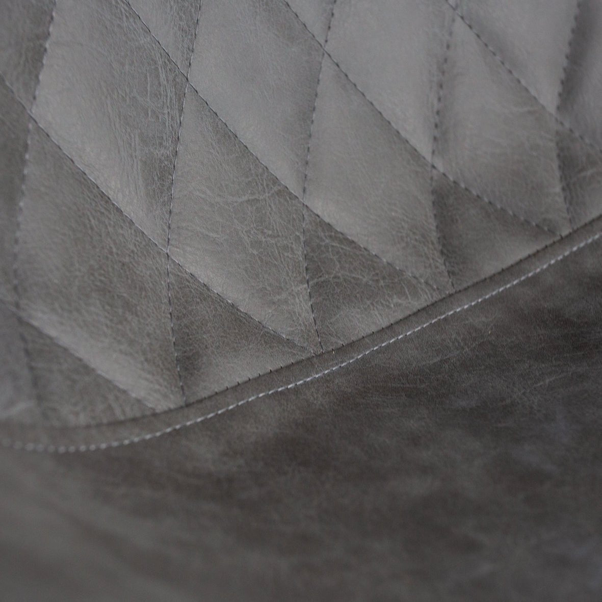 Industrieller Barhocker Juno Anthrazit Kunstleder - Sitzhöhe 70 cm - Ohne Armlehnen