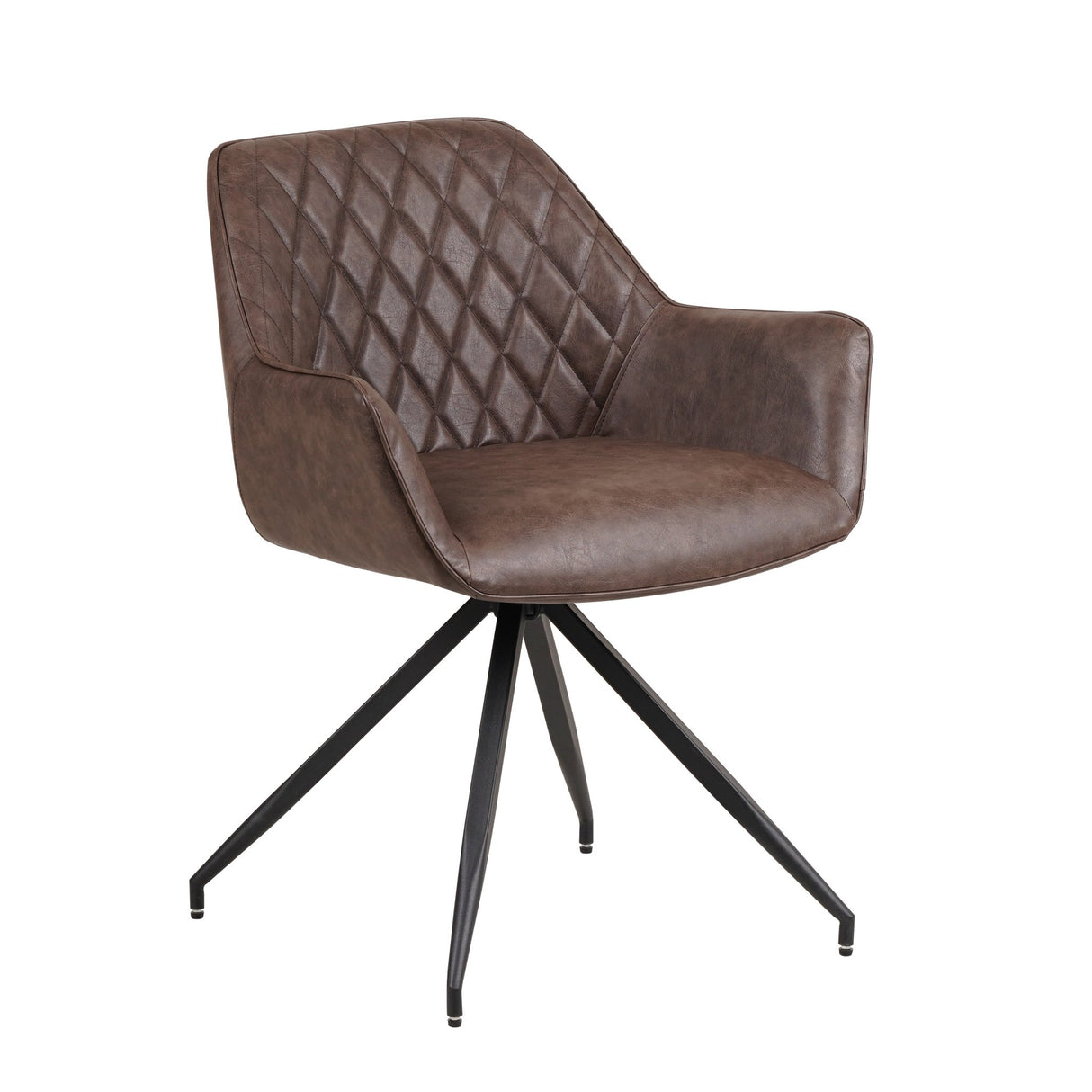 Set von 4 industriellen Esszimmerstühlen Gian Taupe - Mit Armlehnen