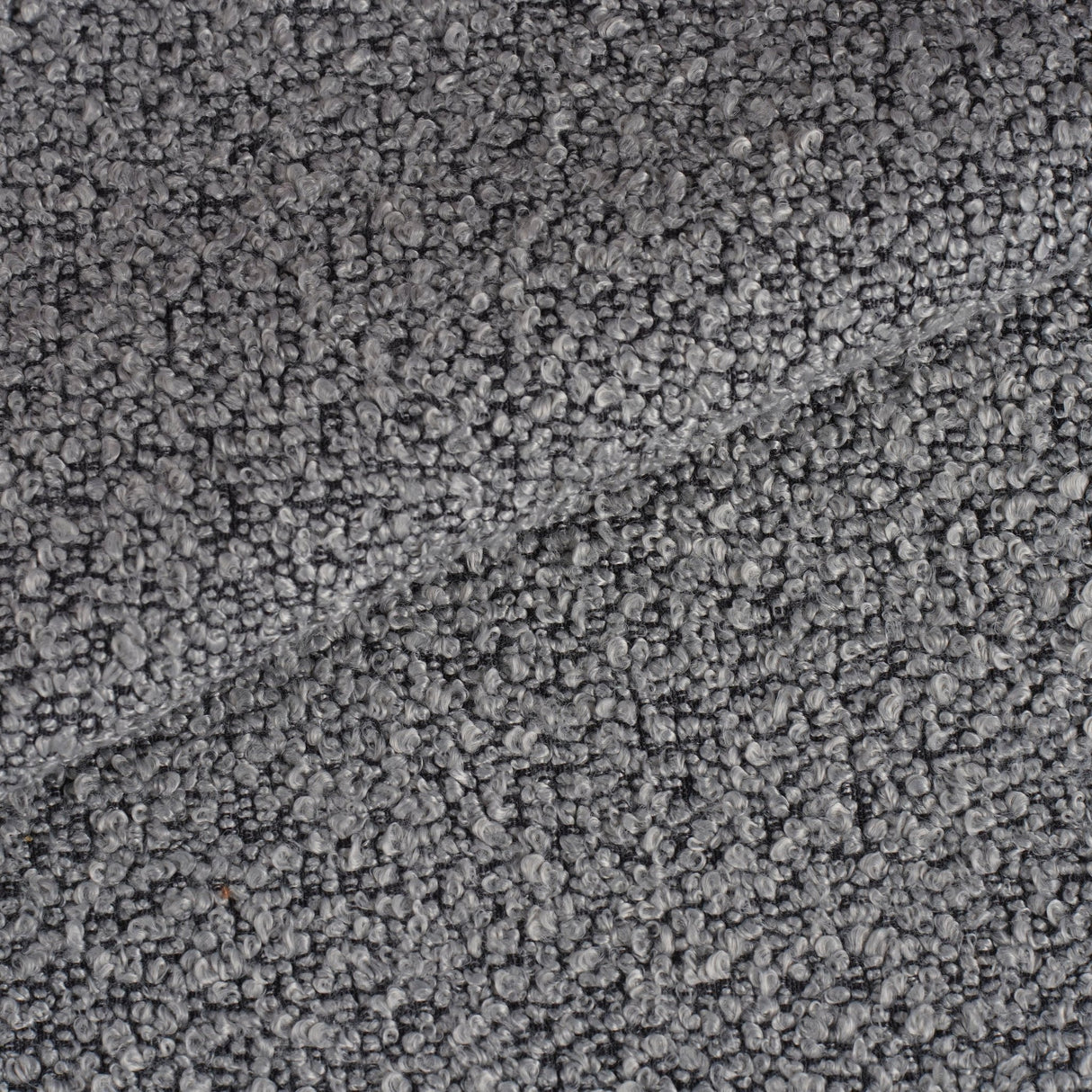 Set von 4 skandinavischen Esszimmerstühlen Grau Bouclé Stoff Swift - Ohne Armlehnen