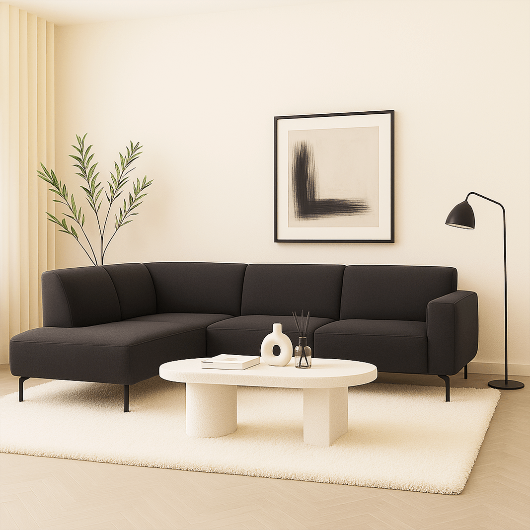 Industrielles Ecksofa Verona Stoff