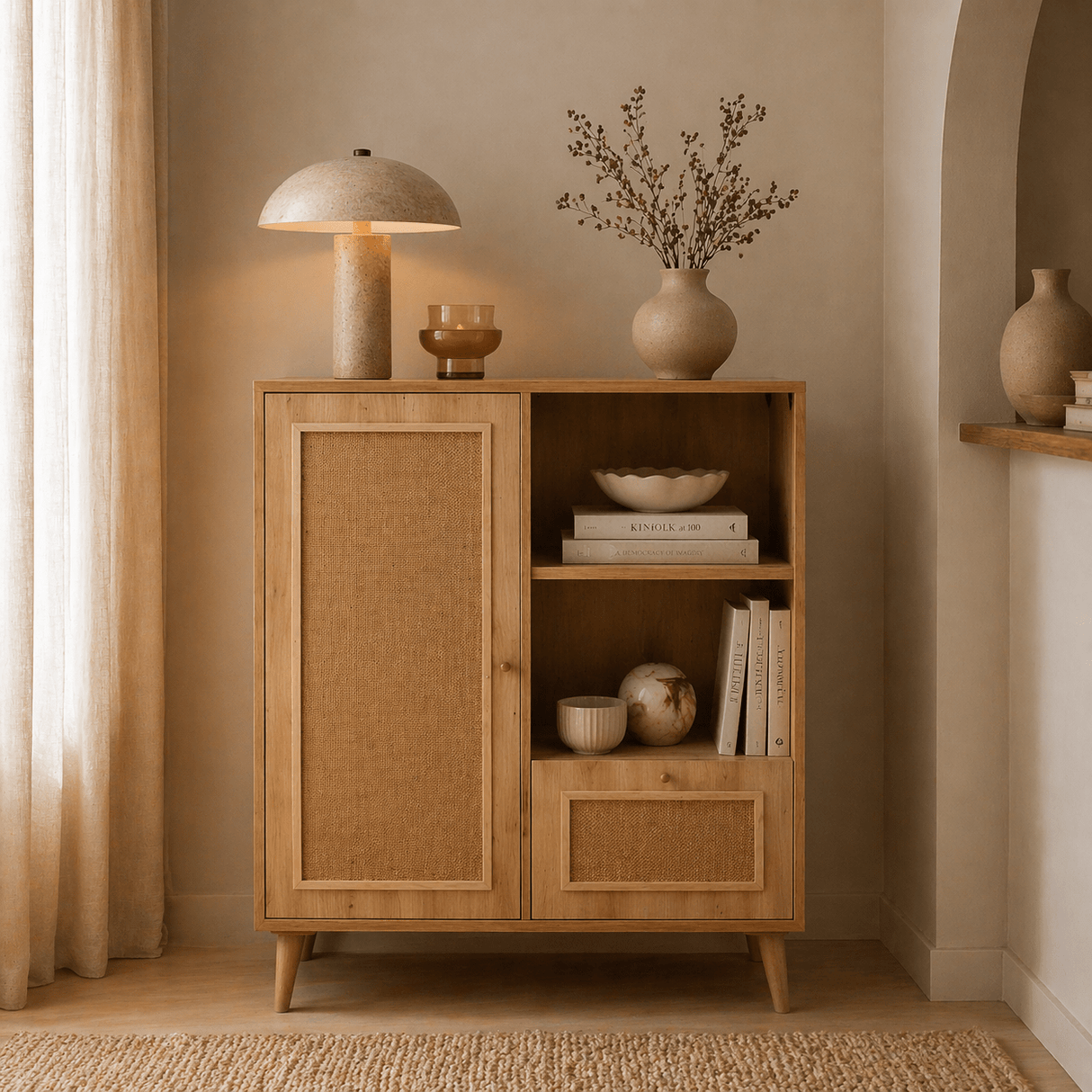 Wandkasten - Wandkast Jut Eik Beukenhout 40x110x90 cm - Dimehouse