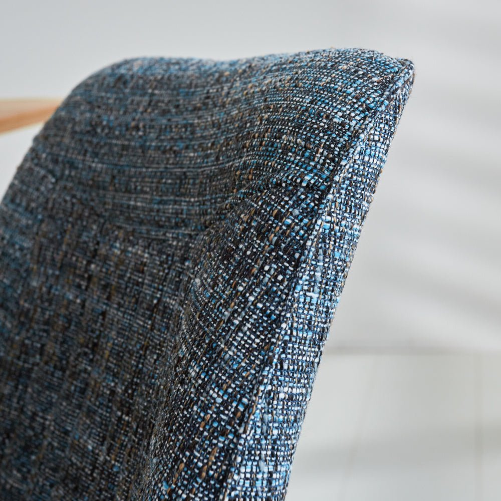 Esszimmerstuhl Jada Chenille Dimehouse Blau LxBxH 79x57x53 Stoff Stimmungsvolles Fotodetail