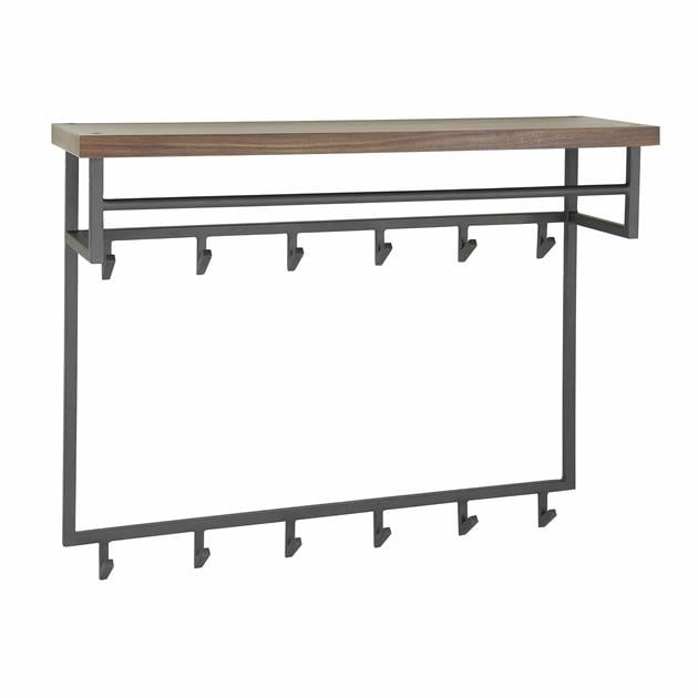 Garderobe Daya DH Interior Saja LxBxH 106x87x37 Saja Holz Weiß Foto diagonale Vorderansicht