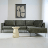 Ecksofa Gaya Velvet grün rechts