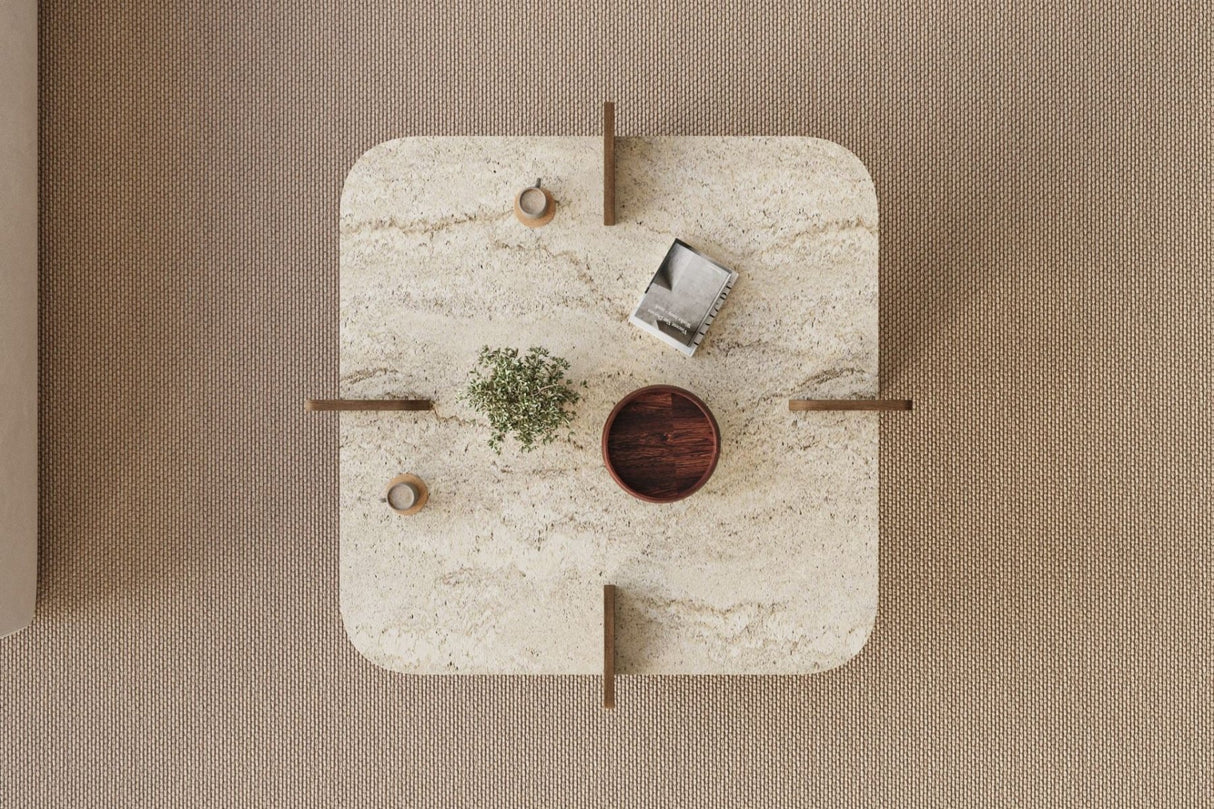 Poalla - Travertin, Walnuss Travertin Walnuss 100 % MELAMINBESCHICHTETE SPANPLATTEN