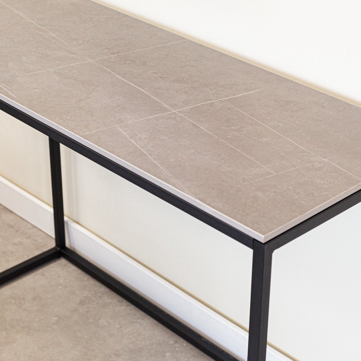 Schminktisch Fien Grey Marmor Look 100x40 cm