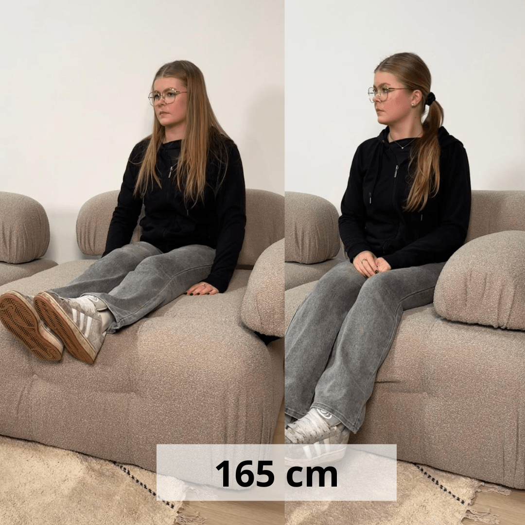 Modulare Bank 3-Sitzer Doeblo Beige