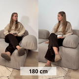 Modulare Bank 3-Sitzer Doeblo Beige