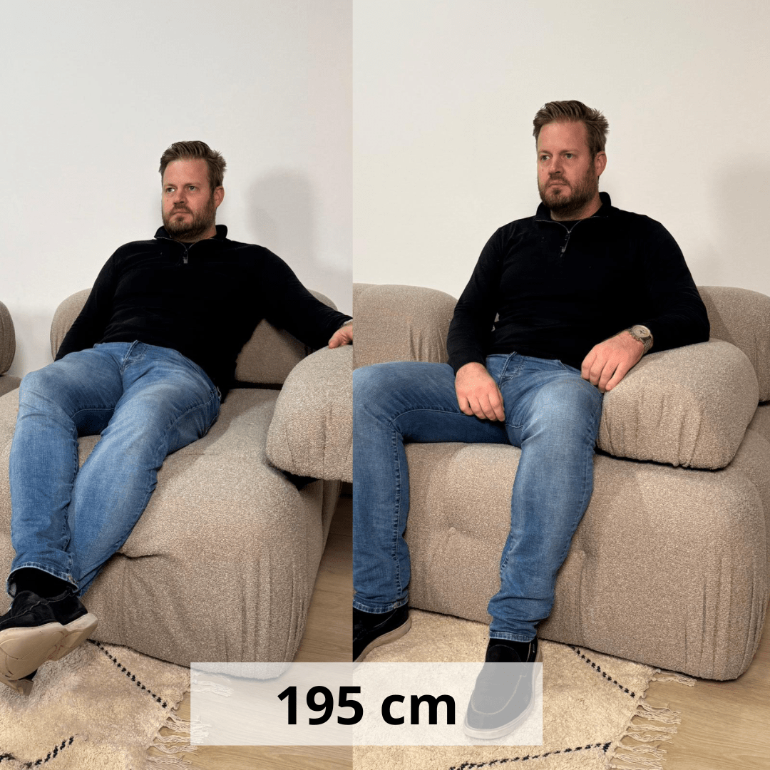 Modulare Bank 3-Sitzer Doeblo Beige