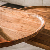 Luna Salontafel Set Ø70 & Ø48 Massief acacia