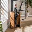 Garderobenständer - Schirmständer Liva Mangoholz Sandfarbe 50 cm - Dimehouse