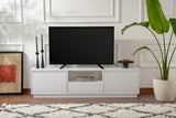 TV -Möbel Vanguard Naturel weißes Melamin 160x42x29.5 cm