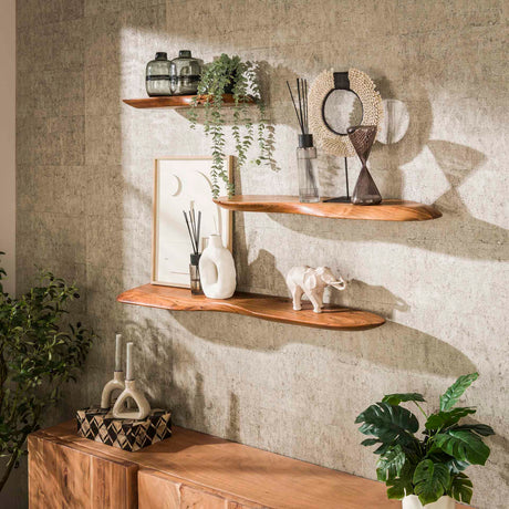 Nordic Wandplank 60 Massief Acacia