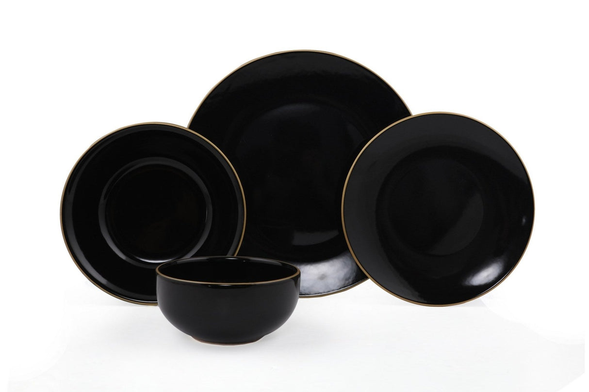 TY040424F650A841600MAET600 Schwarzgold, 100 % KERAMIK-STEINZEUG, 27 cm breit