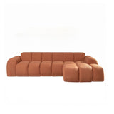 Ecksofa Mit Lounge Koper Bouclé Stof - Strepen - Rechts - Brix