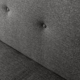 3-Sitzer Schlafsofa Zoly Anthrazit Stoff - 180 cm - Ohne Armlehnen - Gepolstert 