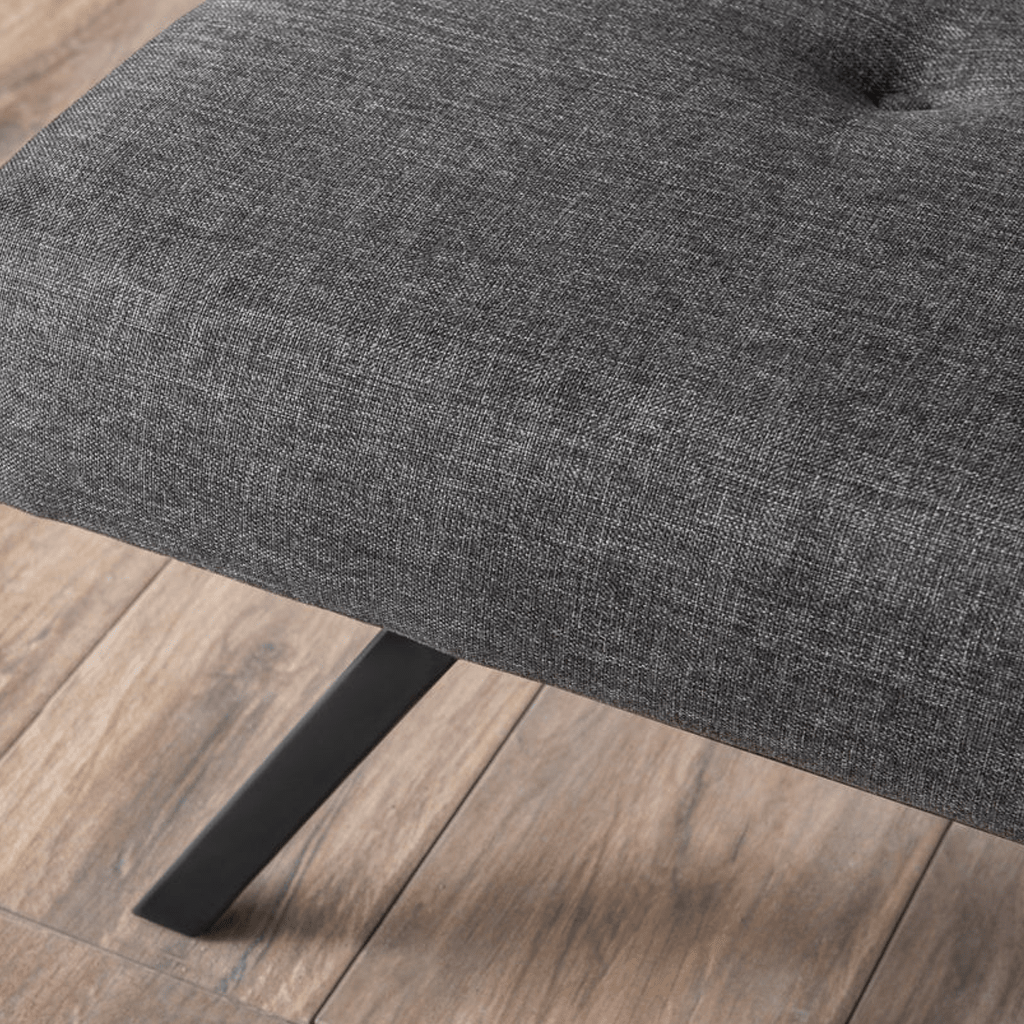 3-Sitzer Schlafsofa Zoly Anthrazit Stoff - 180 cm - Ohne Armlehnen - Gepolstert 