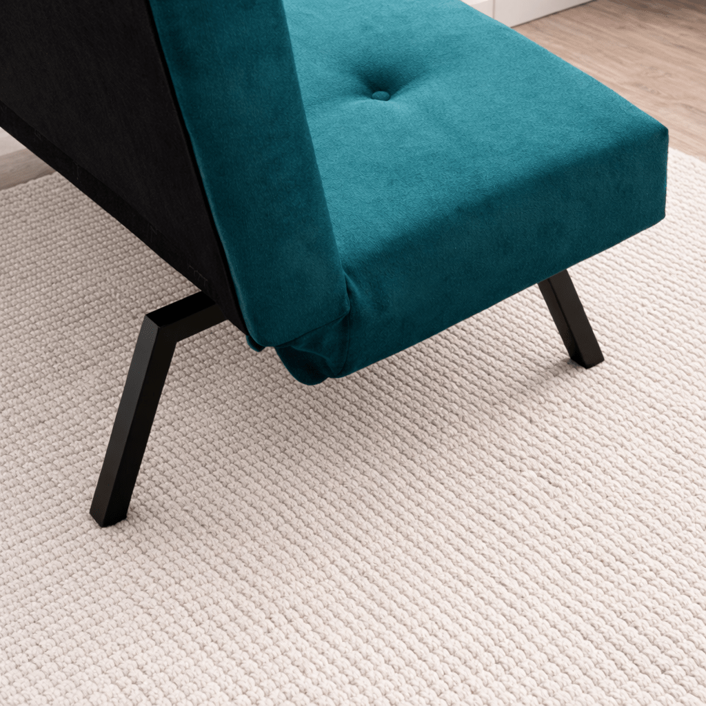 3-Sitzer Schlafsofa Zoly Petrol Grün Stoff - 180 cm - Ohne Armlehnen - Gepolstert 