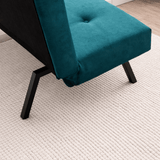 3-Sitzer Schlafsofa Zoly Petrol Grün Stoff - 180 cm - Ohne Armlehnen - Gepolstert 