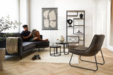 Sofa Bella Dimehouse Anthrazit LxBxH 138x98x55 Stoff Stimmungsvolles Foto in der Situation
