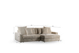Sofa Kaia DH Interior Beige White Foto Größenangabe